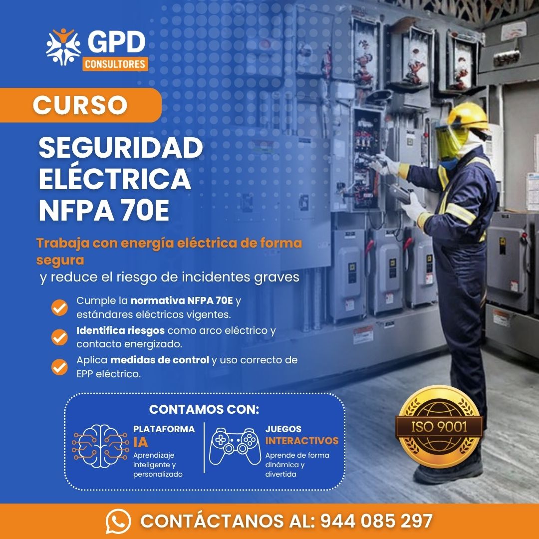 SEGURIDAD ELÉCTRICA NORMA NFPA 70E (8H)
